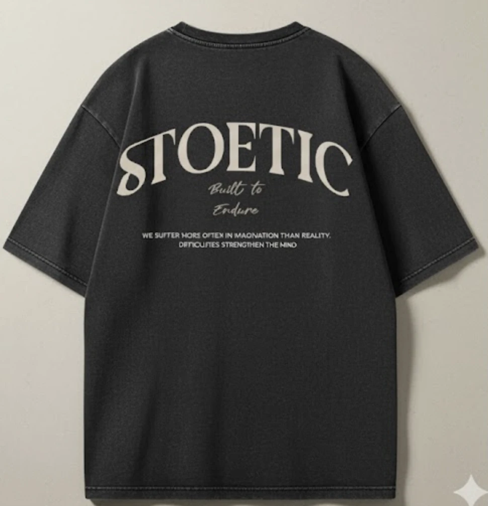 Stoetic T-shirt back graphic